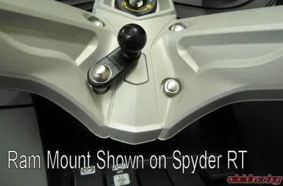 RAM Mounts 2.25" x 0.87" Motorcycle Base w/11mm Hole and 1" Ball - RAM-B-252U