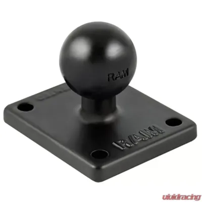 RAM Mounts 2" x 1.7" Base w/1" Ball that Contains the Universal AMPs Hole Pattern for the Garmin zumo TomTom Rider & Urban Rider - RAM-B-347U