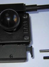 RAM Mounts 2" x 1.7" Base w/1" Ball that Contains the Universal AMPs Hole Pattern for the Garmin zumo TomTom Rider & Urban Rider                                     - RAM-B-347U - Image 3