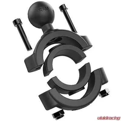 RAM Mounts Torque 1 1/8" - 1 1/2" Diameter Handlebar/Rail Base w/1" Ball - RAM-B-408-112-15U