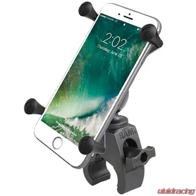 RAM Mounts Tough-Claw Mount w/Universal RAM Mounts X-Grip Large Phone Cradle - RAM-HOL-UN10-400U
