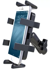 RAM Mounts Universal Finger-Grip Phone/Radio Cradle w/Double Socket Arm & Diamond Base Adapter                                     - RAP-HOL-UN4-201U - Image 3