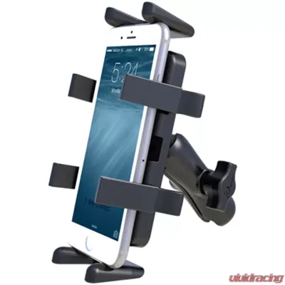 RAM Mounts Universal Finger-Grip Phone/Radio Cradle w/Double Socket Arm & Diamond Base Adapter - RAP-HOL-UN4-201U