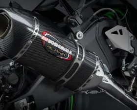 Yoshimura Race Alpha Stainless 3/4 Exhaust with Carbon Fiber Muffler Kawasaki ZX-10R | RR 2016-2020