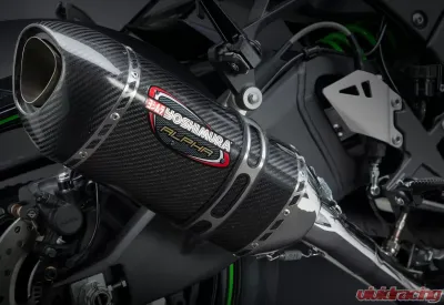 Yoshimura Race Alpha Stainless 3/4 Exhaust with Carbon Fiber Muffler Kawasaki ZX-10R | RR 2016-2020 - 141824M220