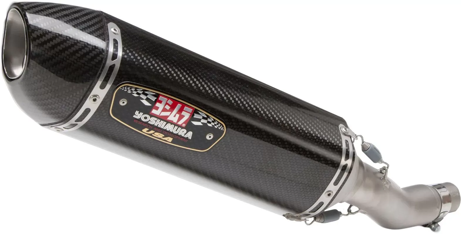 Yoshimura Race R-77 Stainless Slip-On Exhaust with Carbon Fiber Muffler Honda CB300R 2019-2020 - 12310BJ220