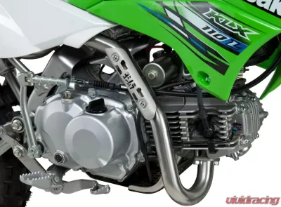 Yoshimura RS-2 Stainless Full Exhaust with Carbon Fiber Muffler Kawasaki KLX110 | KLX110L 2002-2021 | Suzuki DR-Z110 2003-2005 - 2430522