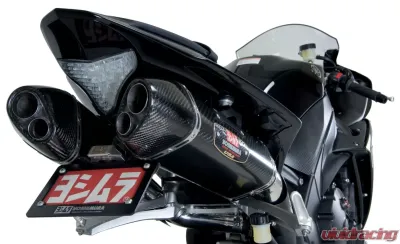 Yoshimura TRC-D Stainless Slip-On Exhaust with Carbon Fiber Mufflers Yamaha YZF-R1 2009-2014 - 1314212
