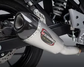Yoshimura Alpha T Stainless Slip-On Exhaust with Stainless Muffler Suzuki GSX250R 2018-2020