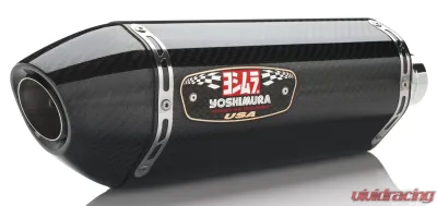 Yoshimura Race R-77 Stainless Slip-On Exhaust with Carbon Fiber Muffler Single Suzuki GSX-R1000 2007-2008 - 1117302