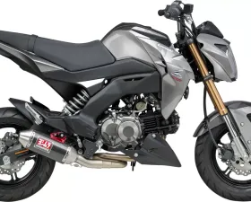 Yoshimura Race RS-2 Stainless Full Exhaust with Carbon Fiber Muffler Kawasaki Z125 PRO (BR125) 2017-2021