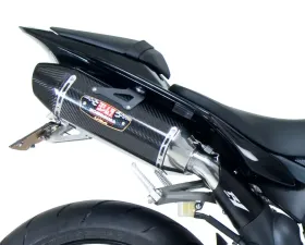 Yoshimura R-77 Stainless Slip-On Exhaust with Carbon Fiber Mufflers Yamaha YZF-R1 2009-2014