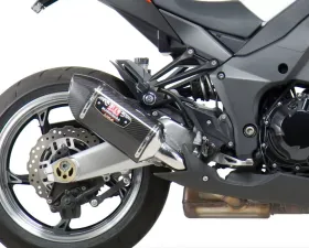 Yoshimura R-77 Stainless Slip-On Exhaust with Carbon Fiber Mufflers Kawasaki Z1000 2010-2016
