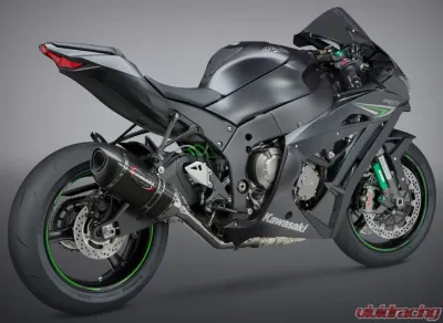 Yoshimura Race Alpha Stainless 3/4 Exhaust with Carbon Fiber Muffler Kawasaki ZX-10R | RR 2016-2020 - 141824M220