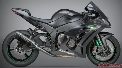 Yoshimura Race Alpha Stainless 3/4 Exhaust with Carbon Fiber Muffler Kawasaki ZX-10R | RR 2016-2020 - 141824M220