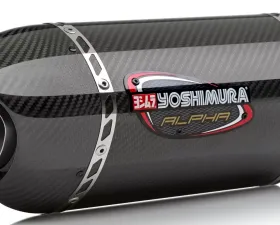 Yoshimura Alpha Stainless Slip-On Exhaust with Carbon Fiber Muffler Suzuki GSX-S1000/F/FZ/Z 2016-2020