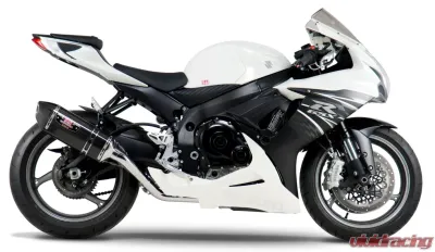 Yoshimura Race R-77 Stainless Full Exhaust with Carbon Fiber Muffler Suzuki GSX-R600 | GSX-R750 2011-2020 - 1160000221