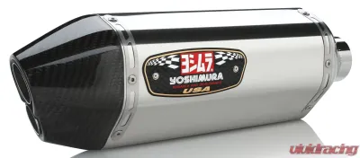 Yoshimura Stainless Slip-On R-77D Exhaust with Stainless Muffler Suzuki GSX-R600 | GSX-R750 2011-2020 - 1160023520