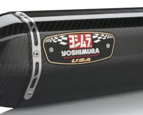 Yoshimura Stainless Slip-On  R-77D Exhaust with Carbon Fiber Muffler Suzuki GSX-R600 | GSX-R750 2011-2020