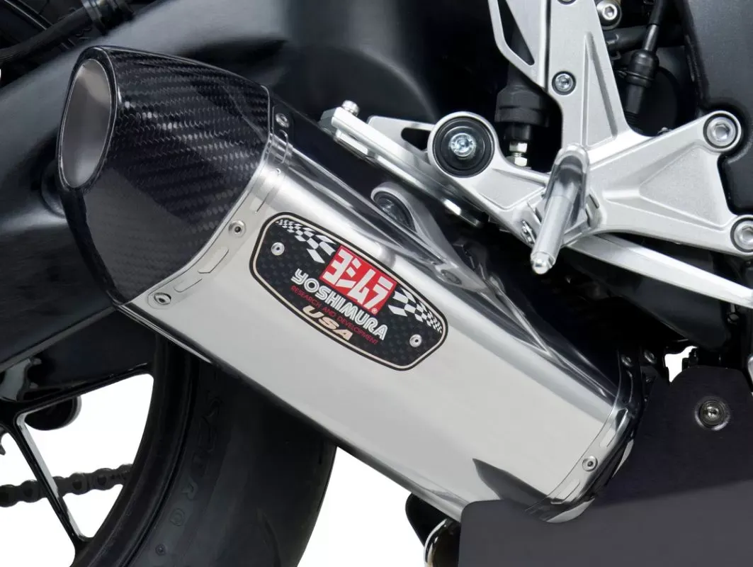 Yoshimura Race R-77 Stainless Slip-On Exhaust with Stainless Muffler Honda CBR1000RR/ABS 2012-2013 - 1220020520