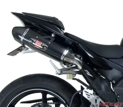 Yoshimura TRC-D Stainless Slip-On Exhaust with Carbon Fiber Mufflers Yamaha YZF-R1 2009-2014 - 1314212