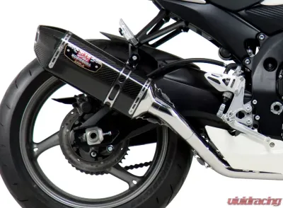 Yoshimura Race R-77 Stainless Full Exhaust with Carbon Fiber Muffler Suzuki GSX-R600 | GSX-R750 2011-2020 - 1160000221