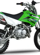 Yoshimura RS-2 Stainless Full Exhaust with Carbon Fiber Muffler Kawasaki KLX110 | KLX110L 2002-2021 | Suzuki DR-Z110 2003-2005                                     - 2430522 - Image 4