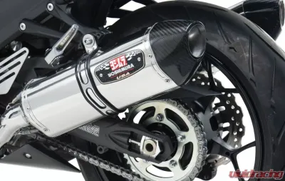 Yoshimura Race R-77 Stainless Slip-On Exhaust with Stainless Mufflers Kawasaki ZX-14R 2012-2021 - 1414020520