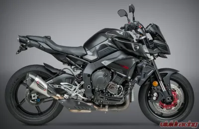 Yoshimura Alpha T Stainless Slip-On Exhaust with Stainless Muffler Yamaha FZ-10 | MT-10 2017-2020 - 13100BP520