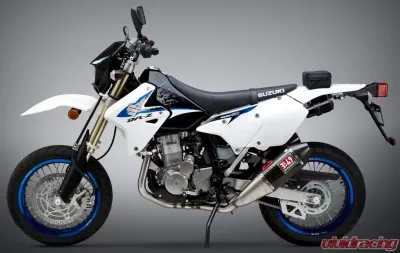 Yoshimura RS-4 Stainless Full Exhaust with Carbon Fiber Mufflers Suzuki DR-Z400S/SM 2000-2020 - 116600D220