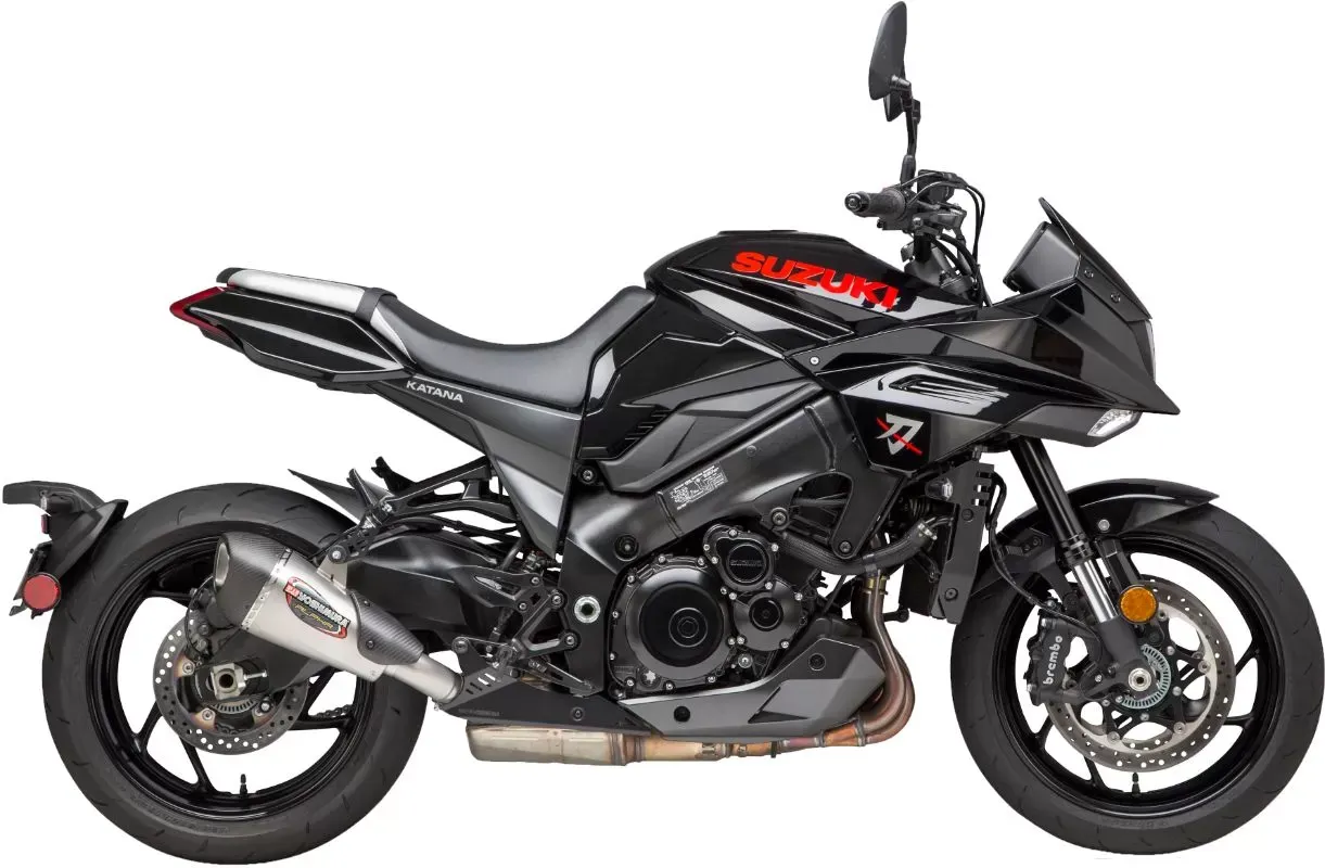 Yoshimura Alpha Stainless Slip-On Exhaust with Stainless Muffler Suzuki Katana 2020 - 11500BP520