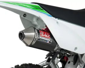 Yoshimura RS-2 Stainless Full Exhaust with Carbon Fiber Muffler Kawasaki KLX110 | KLX110L 2002-2021 | Suzuki DR-Z110 2003-2005