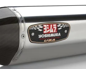 Yoshimura R-77 Stainless Slip-On Exhaust with Stainless Mufflers Suzuki Hayabusa 2008-2020