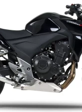 Yoshimura R-77 Stainless Slip-On Exhaust with Carbon Fiber Muffler Honda CBR500R | CB500F 2013-2015                                     - 1250020220 - Image 4