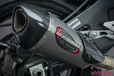 Yoshimura Alpha T Stainless Slip-On Exhaust with Stainless Muffler Yamaha FZ-10 | MT-10 2017-2020 - 13100BP520