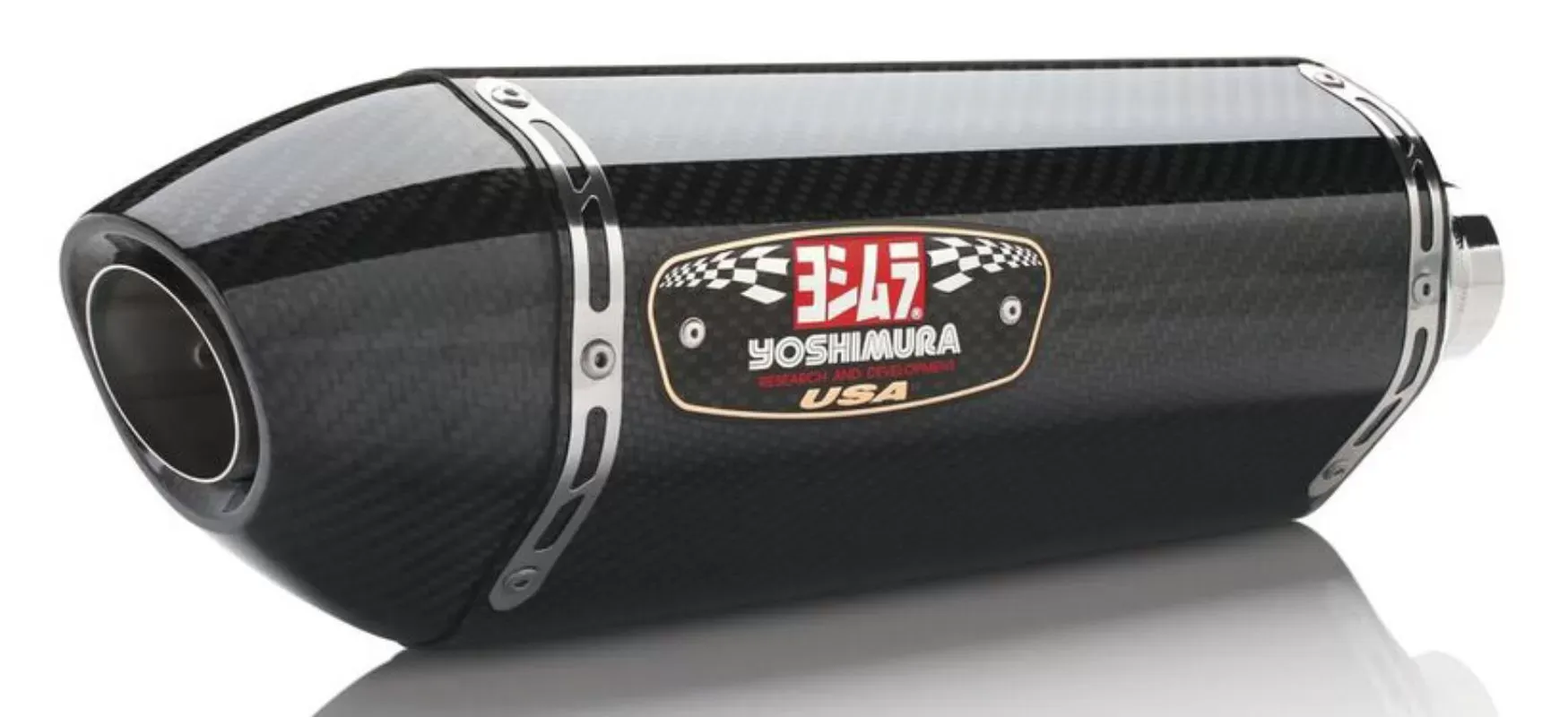 Yoshimura R-77 Stainless Slip-On Exhaust w/ Carbon Muffler