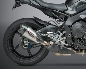 Yoshimura Alpha T Stainless Slip-On Exhaust with Stainless Muffler Yamaha FZ-10 | MT-10 2017-2020