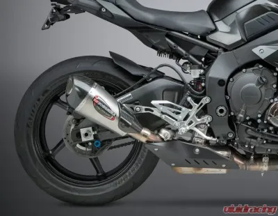 Yoshimura Alpha T Stainless Slip-On Exhaust with Stainless Muffler Yamaha FZ-10 | MT-10 2017-2020 - 13100BP520