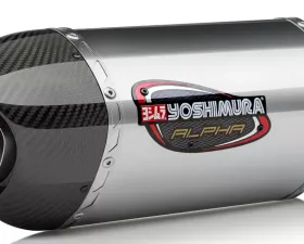 Yoshimura Alpha Stainless Slip-On Exhaust with Stainless Muffler Suzuki GSX-S1000/F/FZ/Z 2016-2020
