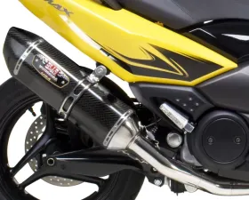 Yoshimura Race R-77 Stainless Full Exhaust with Carbon Fiber Muffler Yamaha TMAX 500 2008-2011