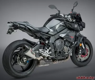 Yoshimura Alpha T Stainless Slip-On Exhaust with Stainless Muffler Yamaha FZ-10 | MT-10 2017-2020 - 13100BP520