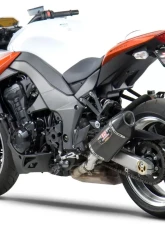 Yoshimura R-77 Stainless Slip-On Exhaust with Carbon Fiber Mufflers Kawasaki Z1000 2010-2016                                     - 1412202 - Image 5