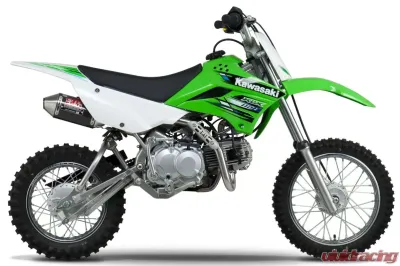 Yoshimura RS-2 Stainless Full Exhaust with Carbon Fiber Muffler Kawasaki KLX110 | KLX110L 2002-2021 | Suzuki DR-Z110 2003-2005 - 2430522