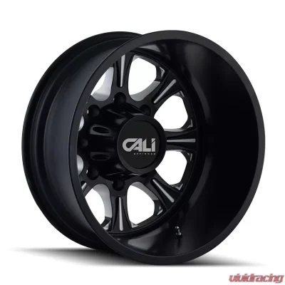 Cali Off-Road Brutal 9105 Rear Black | Milled Spokes 22x8.25 8x210 -180mm 154.2mm Wheel - 9105-22879BR