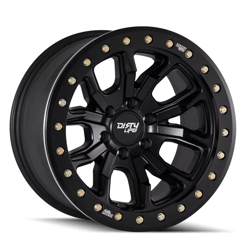 Dirty Life DT-1 9303 Matte Black 17x9 5x127 | 5x5 -12mm 78.1mm Wheel - 9303-7973MB12