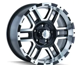 ION 179 Satin Black Machined 16X8 8X165.1 10MM 130.8MM Wheel