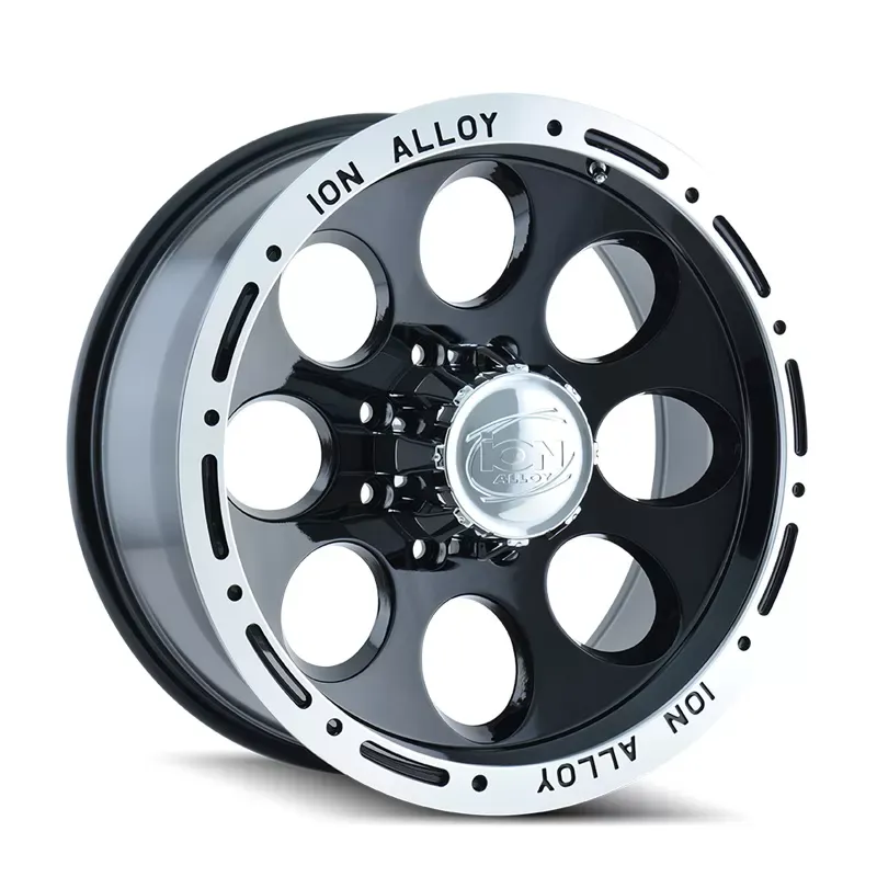 ION 174 Gloss Black Machined 16X8 5X135 -5MM 87MM Wheel - 174-6835B