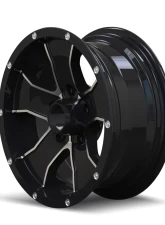 Trailer Wheels 14 Gloss Black Machined 14X6 5X114.3 0MM 83.82MM Wheel                                     - 14-4665B - Image 2