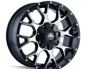 Mayhem Wheels Mayhem Warrior 8015 Gloss Black Machined Wheel 20X9 5x127 0mm 87mm