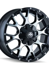 Mayhem Wheels Mayhem Warrior 8015 Gloss Black Machined Wheel 18X9 5X114.3/5X127 -12MM 87MM                                     - 8015-8956B - Image 2
